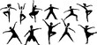 © Yseoud - silhouettes of dancing people
