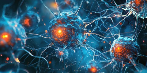 Wall Mural - the intersection of biology and ai