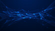 © Panuwat - Connected polygons plexus vector background, digital data visualization. vector illustration