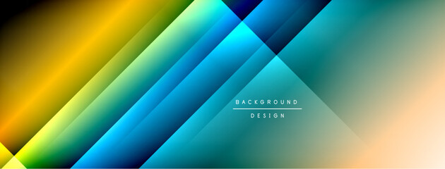 Aufkleber - Abstract gradient background. Diagonal lines create dynamic visual effect. Bright colors blend smoothly, offering modern design element.