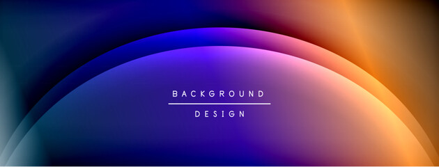 Leinwandbilder - Abstract gradient background. Smooth color transitions create modern visual effect. Minimalist design with text overlay. Dark space surrounds vibrant hues.