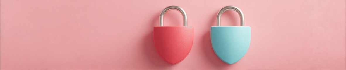Fototapete - Metallic Padlock Icon with Dimensional Shield and Shadow Detail for Premium Executive Security and Elite Digital Protection Solutions