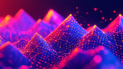 Wall Mural - vibrant and colorful abstract background featuring intricate lines and dots in a dynamic design.