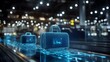 © Warakorn - smart airport baggage tracking system with holographic overlay,