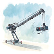 © Fame65 - Dynamic Camera Crane Arm Movie Clipart Illustration