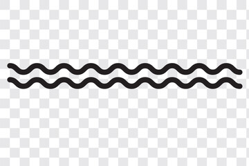 Wall Mural - Water wave, sea wave set. Zigzag line. Water logo, symbol vector collection.