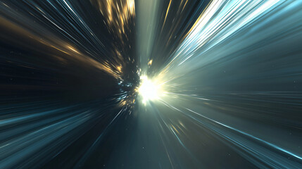 Wall Mural - spectacular star burst illuminating the night sky with radiant colors and dynamic light patterns.
