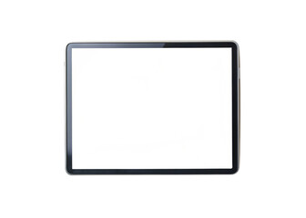 tablet computer with blank screen isolated on white background 