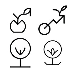 Wall Mural - healthy food vector icon set for web and app design