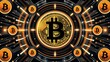© marzan - Abstract bitcoin cryptocurrency network background