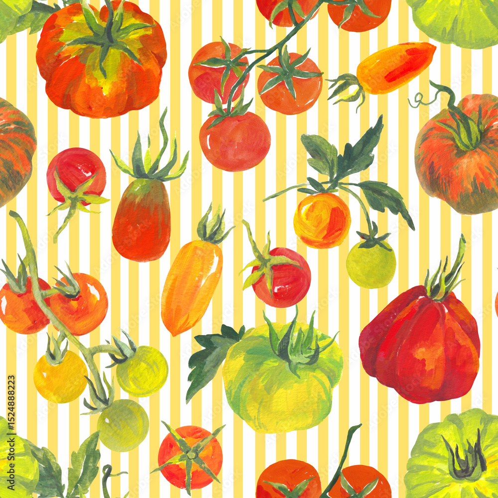 Trendy seamless Summer Tropical Bliss Vacation Seamless pattern with ...