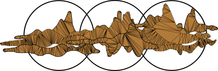 modern abstract wall decoration design illustration vector sketch