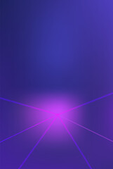Wall Mural - Neon lights lines blur effect with pink and purple gradient background