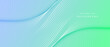 © kanpisut - Minimal abstract background with curved flowing lines and soft blue green gradient