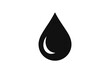 © Jibongfx - Illustration of a single black water drop shape