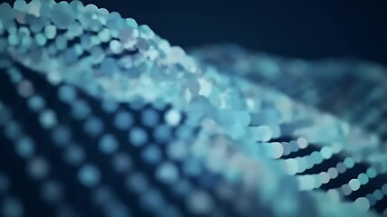 Abstract blue bokeh pattern