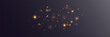 ©  Zhenya Antsukov - Sparkling gold dust particles. Light effect of glare and stars. On transparent background. Vector EPS 10.