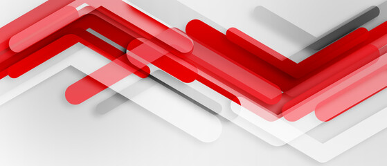 Wall Mural - abstract red geometric background