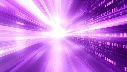 business, abstract purple background, blur computer code