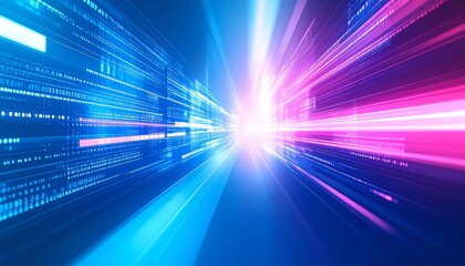 business, abstract purple background, blur computer code