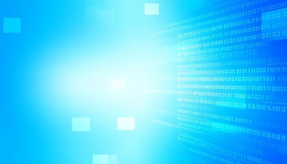 business, abstract blue background, blur computer code