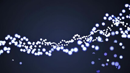Leinwandbilder - Beautiful abstract light particles flowing in rhythmic patterns creating a mesmerizing visual experience