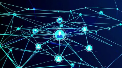 Fototapete - Understanding the fundamentals of network connectivity and its significance in modern technology