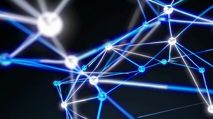 Fototapete - Exploring the intricate connections of digital networks and data flow in modern technology