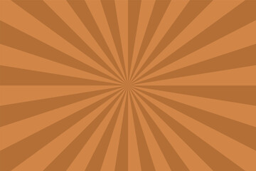 Aufkleber - Brown classic retro striped background. Vintage radial art print. Abstract pop vector artwork pattern for your design and ideas. Can be used like card, poster, placard etc