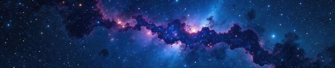 Wall Mural - Night sky filled with stars forming a celestial constellation, shimmering cosmic dust and nebulae visible Perfect for astrology, astronomy, space, and fantasy themes , night, pattern