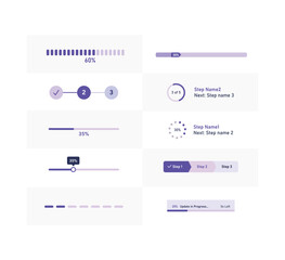 Wall Mural - progress bar user interface design. loading bar progress icons, load sign green vector illustration.