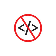 low coding developing application background vector design icon. low code banner digital concept sig