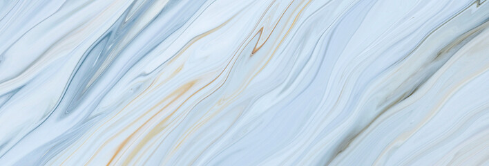 Fototapete - Marble rock texture blue ink pattern liquid swirl paint white dark that is Illustration panorama background for do ceramic counter tile silver gray that is abstract waves skin wall luxurious art ideas