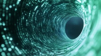 Leinwandbilder - Quantum Tunnel: Delve into the enigmatic depths of a mesmerizing tunnel, where shimmering particles dance within an otherworldly realm.