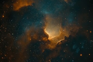 Wall Mural - colorful galaxy nebula with swirling stars and vibrant cosmic details in deep space, galaxy nebula b