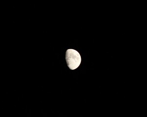 beautiful moon in the night sky