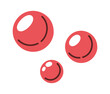 © wooster - Three red blood drops cartoon