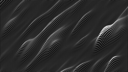 Wall Mural - point wave diagonal texture. abstract dot background. technological cyberspace background.