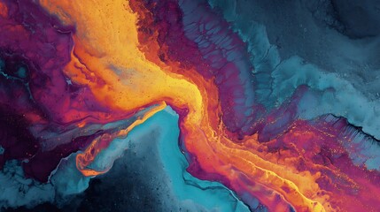Fototapete - Abstract colorful 4k wallpaper