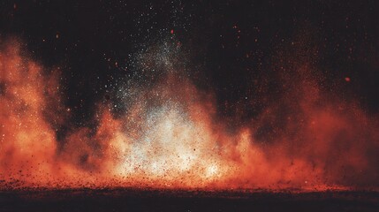 Aufkleber - Abstract film texture background with grain dust and explosion