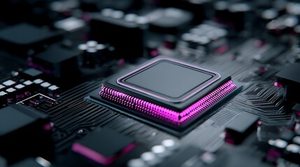 Poster - Central computer processors cpu concept