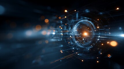 Aufkleber - Modern technology austract background