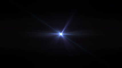 Wall Mural - blinking light effect, shiny flashing star. seamless loop. transparency is embedded in video