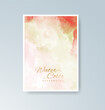 © REZI - Cards with watercolor background. Design for your cover, date, postcard, banner, logo.