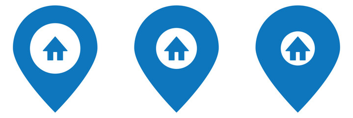 Wall Mural - address icon vector. home location icon vector