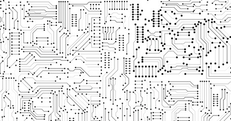 Wall Mural - vector abstract circuit board. circuit board pattern for technology background. vector illustration