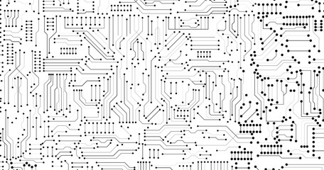 Wall Mural - intricate circuit board vector background. ideal for futuristic tech designs, showcasing connectivit