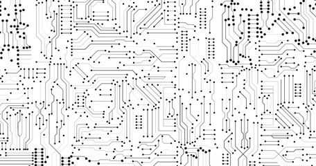 Wall Mural - vector abstract circuit board. abstract futuristic circuit board illustration. circuit board pattern