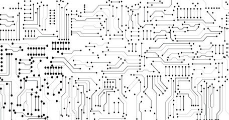 Wall Mural - vector circuit board background technology, illustration.