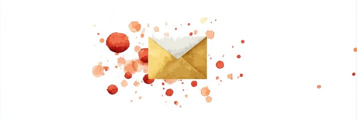 Poster - Contact Indicated in Animated Phishing Link Disguised as Delivery Notice With Bright Color Splashes